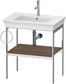 Duravit White Tulip Metal konsol 684 mm Amerikan Ceviz masif WT4543L7777