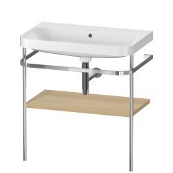 Duravit Happy D.2 c-shape Metal lavabo konsolu 775 mm Akdeniz Meşesi Gerçek ahşap kaplama HP4837N7171