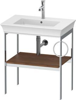 Duravit White Tulip Metal konsol 684 mm Amerikan Ceviz masif WT4543R7777