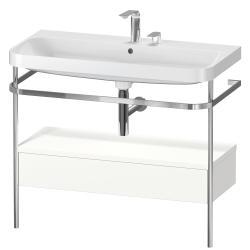 Duravit Happy D.2 metal konsollu ve çekmeceli c-shaped Set 975 mm Beyaz Süper Mat HP4843E8484