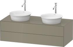 Duravit White Tulip Asma dolap ünitesi 1300 mm Taş Grisi Parlak WT4988BH2H2