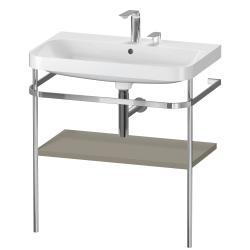 Duravit Happy D.2 c-shape Metal lavabo konsolu 775 mm Taş Grisi Saten Mat Lake HP4837E9292