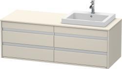 Duravit Ketho Asma dolap ünitesi 1400 mm Taupe Dekoru KT6757R9191