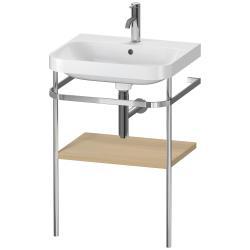 Duravit Happy D.2 c-shape Metal lavabo konsolu 575 mm Akdeniz Meşesi Gerçek ahşap kaplama HP4835O7171