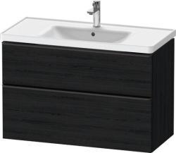 Duravit D-Neo Asma dolap ünitesi Siyah Meşe Siyah Mat Dekor, Kulp Elmas siyah DE43560BD160000