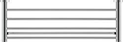 Duravit D-Code Havlu rafı 650 mm Krom