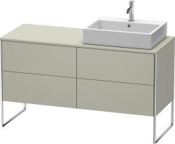 Duravit XSquare Yerden dolap ünitesi için tezgah 1400 mm Taupe Saten Mat Lake XS4923R6060