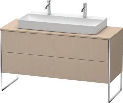 Duravit XSquare Yerden dolap ünitesi için tezgah 1400 mm Keten Dekor XS4925M7575