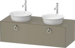 Duravit White Tulip Asma dolap ünitesi 1300 mm Taş Grisi Parlak WT4983BH2H20010