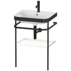 Duravit Happy D.2 c-bonded Metal lavabo konsolu 575 mm Beyaz Saten Mat Lake HP4735O3636