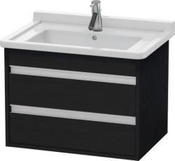 Duravit Ketho Asma dolap ünitesi Siyah Meşe Siyah Mat Dekor KT664301616