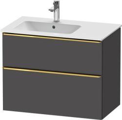 Duravit D-Neo Asma dolap ünitesi Grafit Mat Grafit Mat Dekor, Kulp Altın DE4366034490000