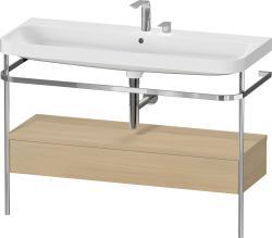 Duravit Happy D.2 metal konsollu ve çekmeceli c-shaped Set 1175 mm Akdeniz Meşesi Gerçek ahşap kaplama HP4844E71710000