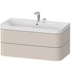 Duravit Happy D.2 c-shaped asma set 975 mm Taupe Süper Mat HP4348E8383