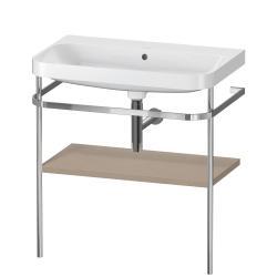 Duravit Happy D.2 c-shape Metal lavabo konsolu 775 mm Keten Dekor HP4837N7575