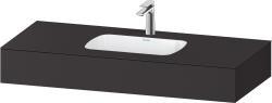 Duravit Studio F. A. Porsche Collection Ankastre lavabo tezgahlı dolap ünitesi ile birlikte 1200 mm Grafit Süper Mat QA4692080800000