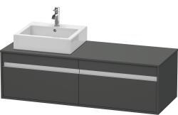 Duravit Ketho Asma dolap ünitesi 1400 mm Grafit Mat KT6697R4949