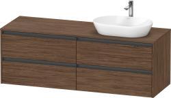 Duravit Ketho.2 Asma dolap ünitesi 1600 mm Koyu Ceviz Dekor K24899R21210000