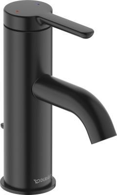 Duravit C.1 Tek kollu lavabo bataryası S 46 mm Siyah Mat C11010001046