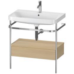 Duravit Happy D.2 metal konsollu ve çekmeceli c-shaped Set 775 mm Akdeniz Meşesi Gerçek ahşap kaplama HP4842O7171