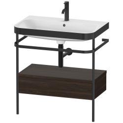 Duravit Happy D.2 metal konsollu ve çekmeceli c-bonded set 775 mm Fırçalanmış Ceviz HP4742O6969