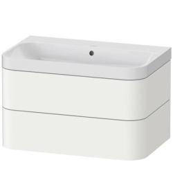 Duravit Happy D.2 c-shaped asma set Beyaz Saten Mat Lake Beyaz İpeksi mat Boya, Ürün seti: c-shaped lavabo, Vitrifiye rengi: Beyaz Parlak, Batarya deliği sayısı: 0, Su taşma deli HP4347N3636