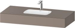 Duravit Studio F. A. Porsche Collection Ankastre lavabo tezgahlı dolap ünitesi ile birlikte 1200 mm Bazalt Mat QA4692043430000