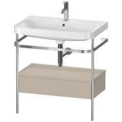 Duravit Happy D.2 metal konsollu ve çekmeceli c-shaped Set 775 mm Taupe Saten Mat Lake HP4842O6060