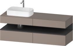 Duravit Studio F. A. Porsche Collection Asma dolap ünitesi 1600 mm Bazalt Mat QA4777049430000
