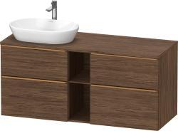 Duravit D-Neo Asma dolap ünitesi 1400 mm Koyu Ceviz Dekor DE4970L04210000