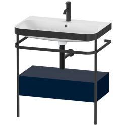 Duravit Happy D.2 metal konsollu ve çekmeceli c-bonded set 775 mm Gece Mavisi Saten Mat Lake HP4742O9898