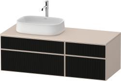 Duravit Zencha Asma dolap ünitesi 1300 mm Siyah Çizgi Yapısı ZE4826063830000