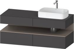 Duravit Studio F. A. Porsche Collection Asma dolap ünitesi 1400 mm Grafit Mat QA4766043490000