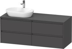 Duravit Ketho.2 Asma dolap ünitesi 1400 mm Grafit Mat K24898L49490000