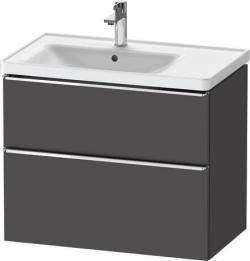 Duravit D-Neo Asma dolap ünitesi Grafit Mat Grafit Mat Dekor, Kulp Krom DE4357010490000