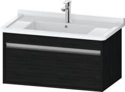 Duravit Ketho Asma dolap ünitesi Siyah Meşe Siyah Mat Dekor KT666401616