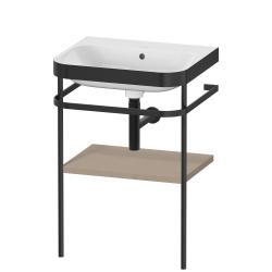 Duravit Happy D.2 c-bonded Metal lavabo konsolu 575 mm Keten Dekor HP4735N7575