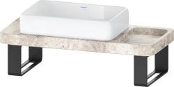 Duravit Studio F. A. Porsche Collection Lavabo tezgah ve tezgah desteği ile birlikte 1000 mm Beyaz (Alpin) D4800500