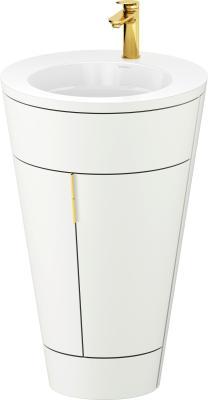 Duravit Starck 1 c-bonded yerden dolap 560 mm Beyaz Saten Mat Lake S19513O34360010