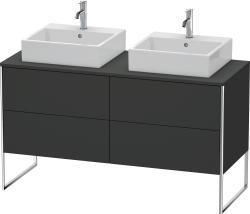 Duravit XSquare Yerden dolap ünitesi için tezgah 1400 mm Grafit Süper Mat XS4926B8080