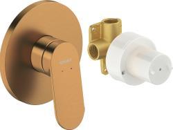 Duravit Wave Ankastre duş bataryası 125 mm Fırçalanmış Bronz WA4210007004