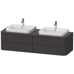 Duravit Happy D.2 Asma dolap ünitesi 1600 mm Grafit Süper Mat HP4964B8080