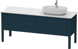 Duravit Luv Yerden dolap ünitesi için tezgah 1733 mm Gece Mavisi Saten Mat Lake LU9568R9898