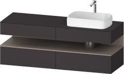 Duravit Studio F. A. Porsche Collection Asma dolap ünitesi 1600 mm Grafit Süper Mat QA4778043800010