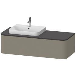 Duravit Happy D.2 Asma dolap ünitesi 1300 mm Taş Grisi Saten Mat Lake HP4942L92920010