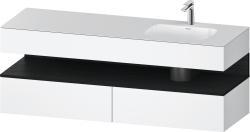 Duravit Studio F. A. Porsche Collection Ankastre lavabo tezgahlı dolap ünitesi ile birlikte 1600 mm Beyaz Mat QA4796016180010
