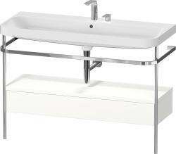 Duravit Happy D.2 metal konsollu ve çekmeceli c-shaped Set 1175 mm Beyaz Süper Mat HP4844E84840000