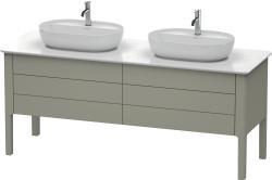 Duravit Luv Yerden dolap ünitesi için tezgah 1733 mm Taş Grisi Saten Mat Lake LU9567B9292