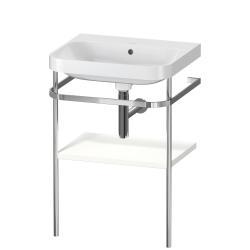 Duravit Happy D.2 c-shape Metal lavabo konsolu 575 mm Beyaz Süper Mat HP4835N8484