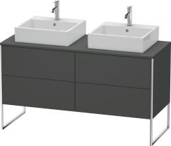 Duravit XSquare Yerden dolap ünitesi için tezgah 1400 mm Grafit Mat XS4926B4949